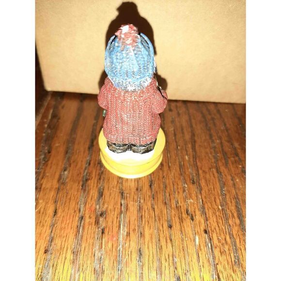 Set of 2 Miniature Snowmen Winter Christmas Seasonal Holiday Decorations Decor - Picture 4 of 12